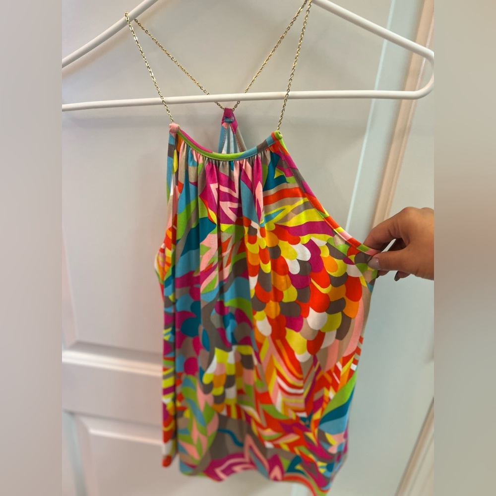 TRINA
TURK Waldorf top golden chain size M